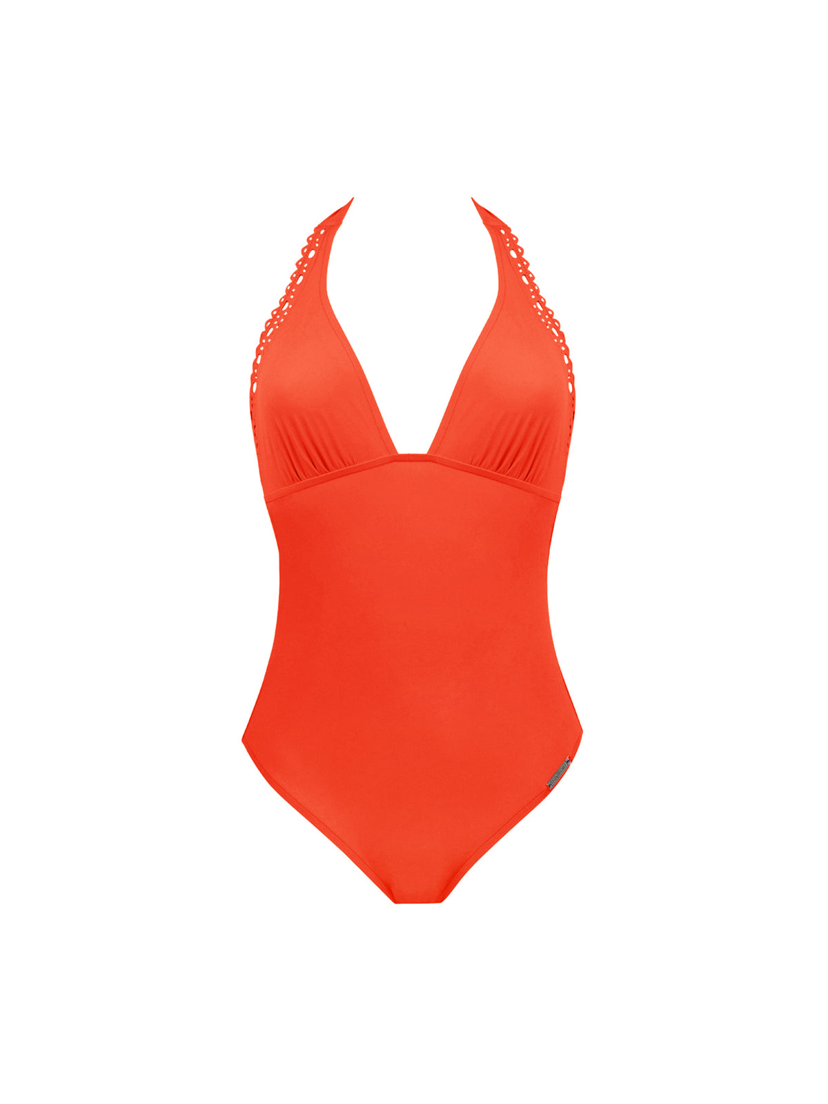 Ajourage Couture Orange Halter Swimsuit
