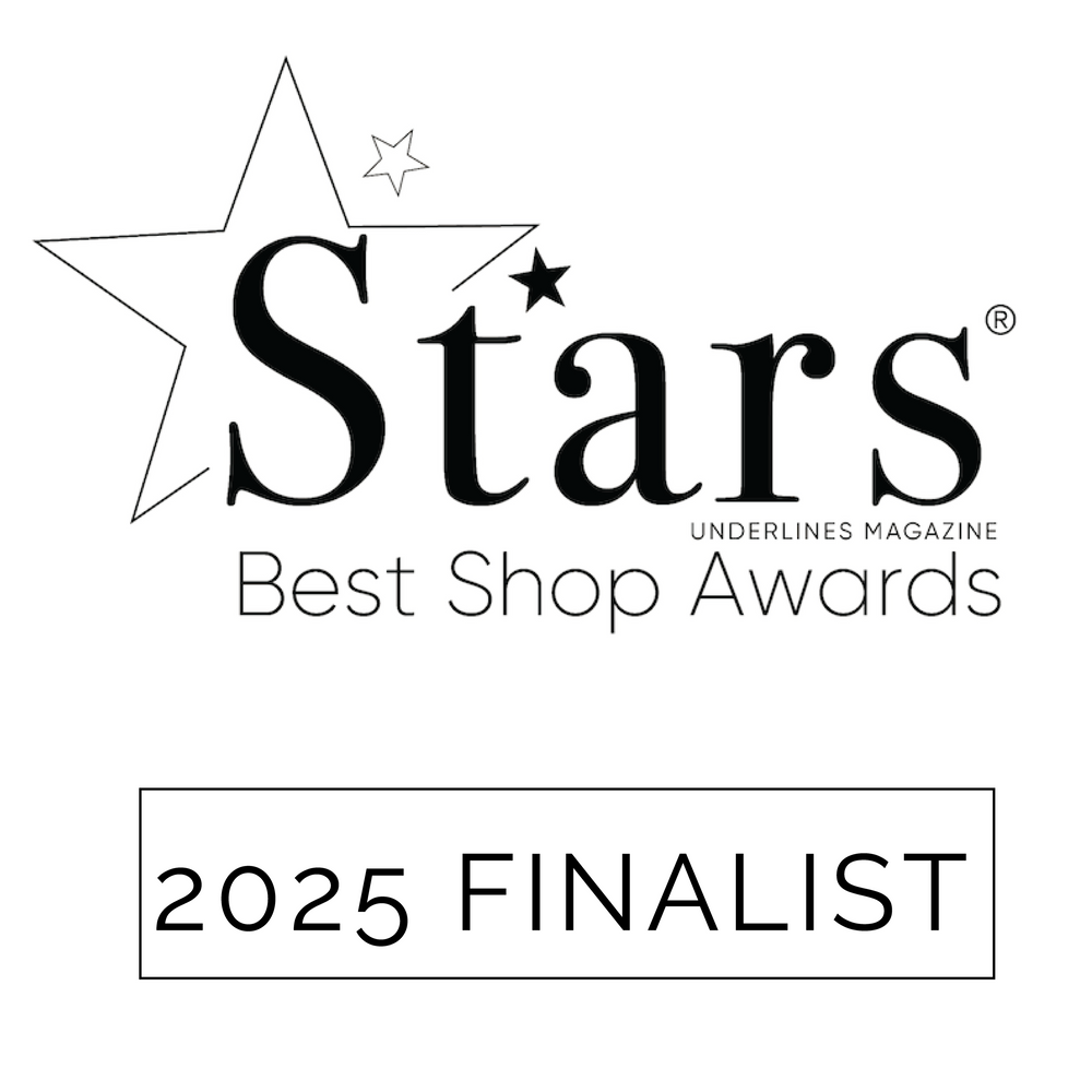 Stars Best Shop Awards 2025 Finalist logo with star design on a white background
