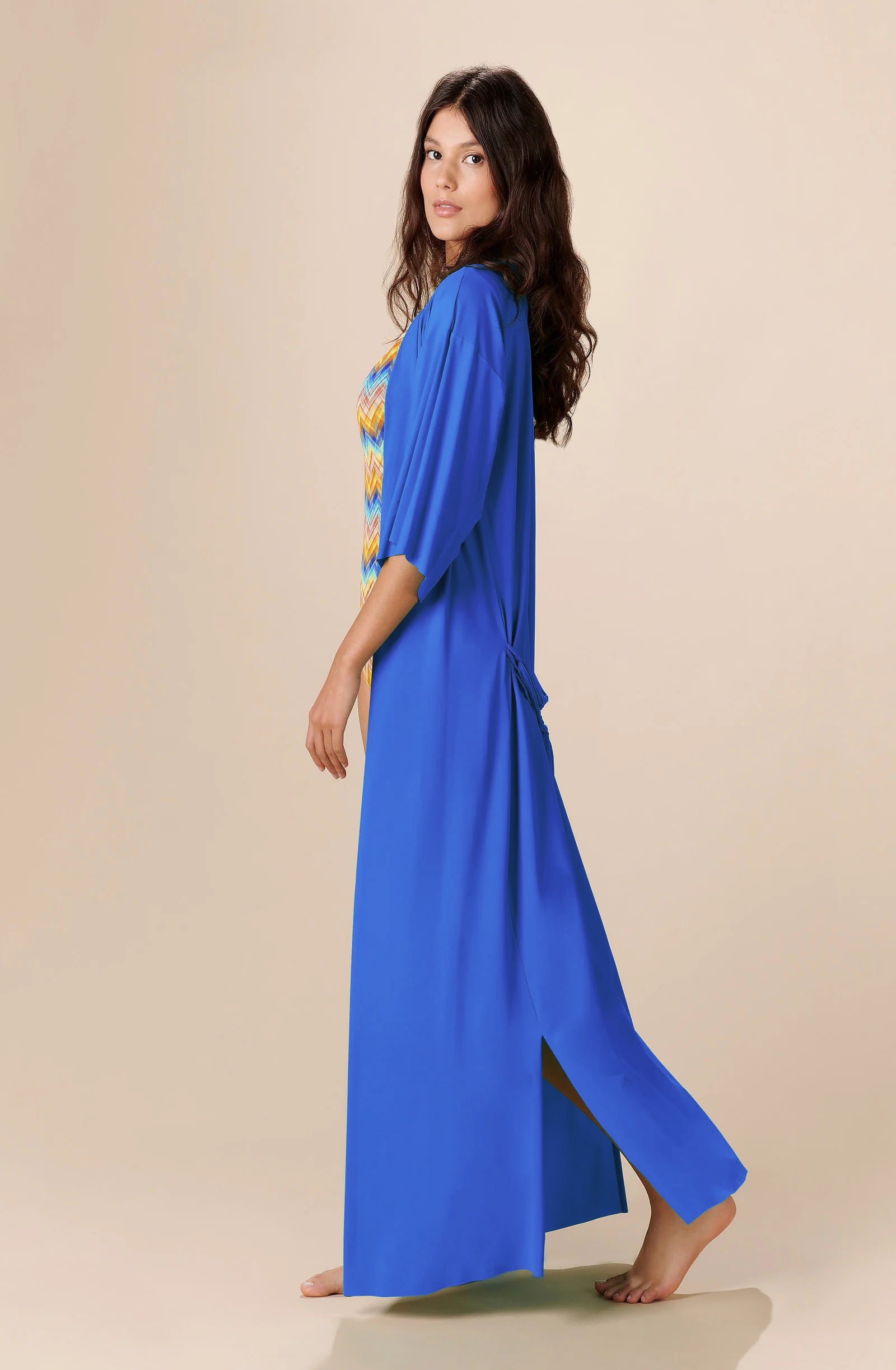 Royal blue cheap kimono dress