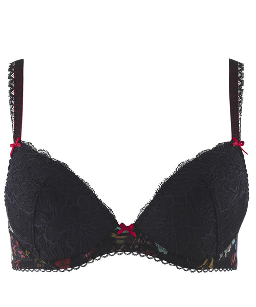 Reine des Pres Reglisse Plunge Bra
