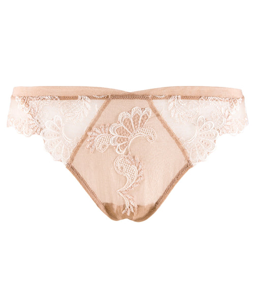 Dressing Floral Natural Twist Thong