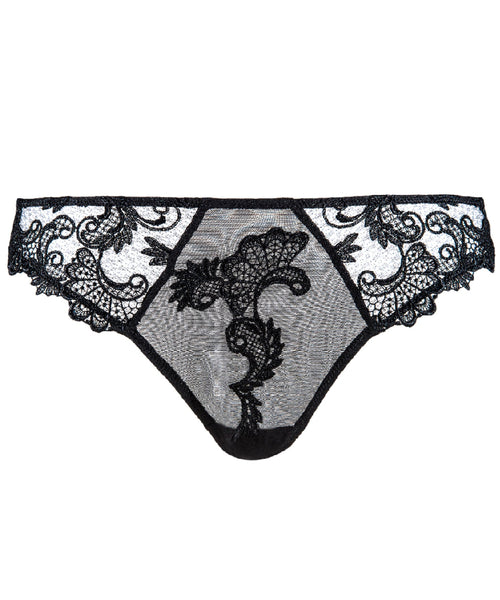 Dressing Floral Black Italian Brief