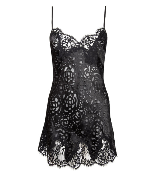 Dressing Floral Black Babydoll