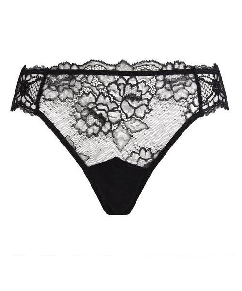 Sublime en Dentelle Black Italian Brief