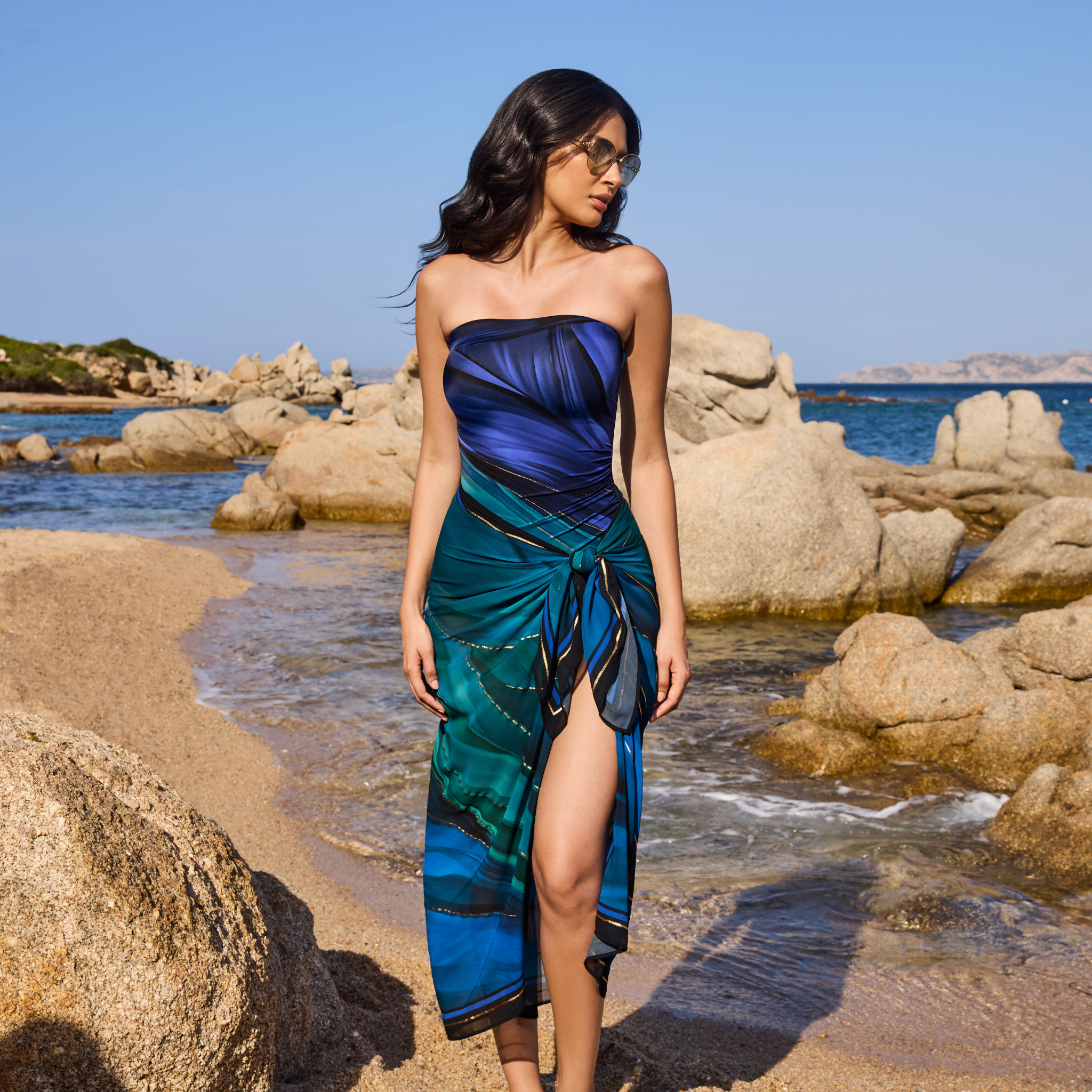 Maldiva Avanti Bandeau Swimsuit & Pareo