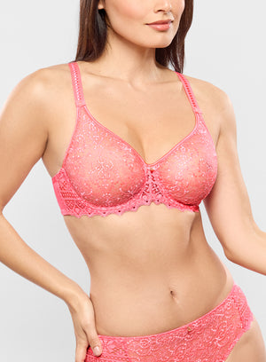Cassiopee Electric Pink Seamless Bra