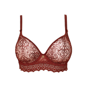 Cassiopee Cuivre Doré Seamless Plunge Bra