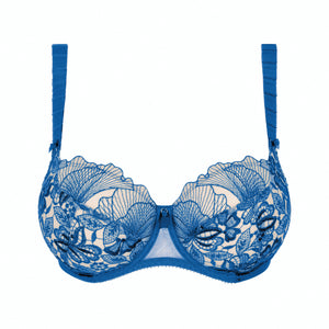 Agathe Bleu Lazuli Low Neck Bra