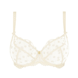 Tess Cream Low Necked Bra