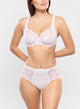 Charlotte White Low Necked Bra & panty