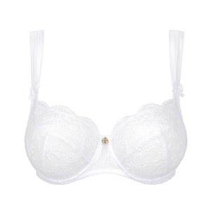 Charlotte White Low Necked Bra