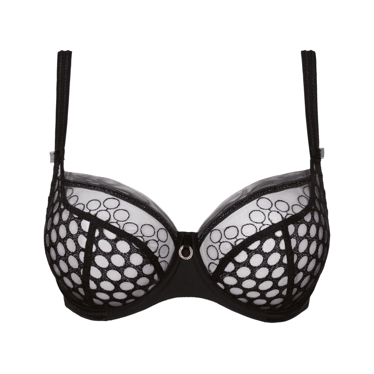 Infinity Black Low Necked Bra