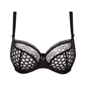 Infinity Black Low Necked Bra