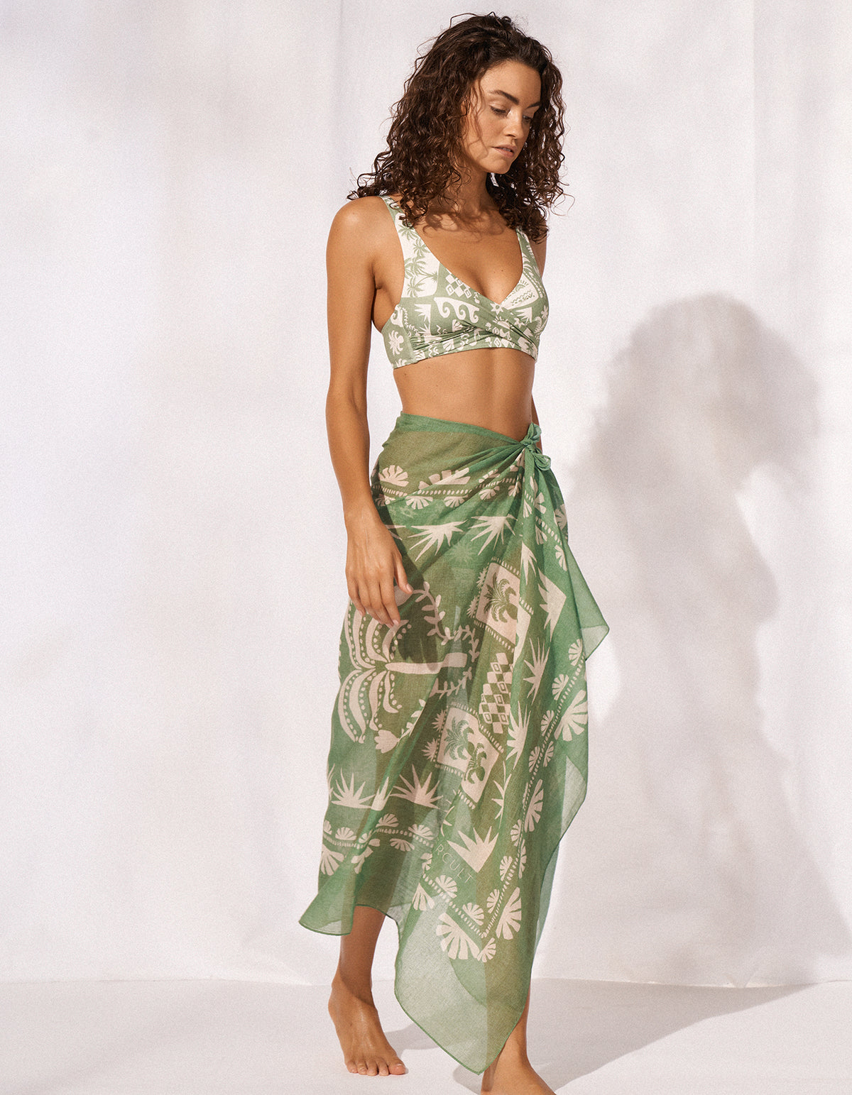 Rustic Med Pareo Green