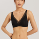 Soft Cup Bra Black Cotton Lace