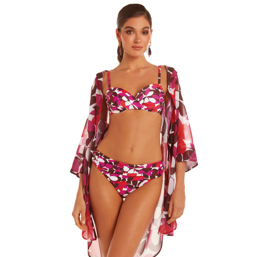 Hawai Pink Nicol Underwired Bikini & Vina Shirt