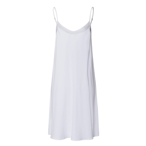 White slip dress on a white background