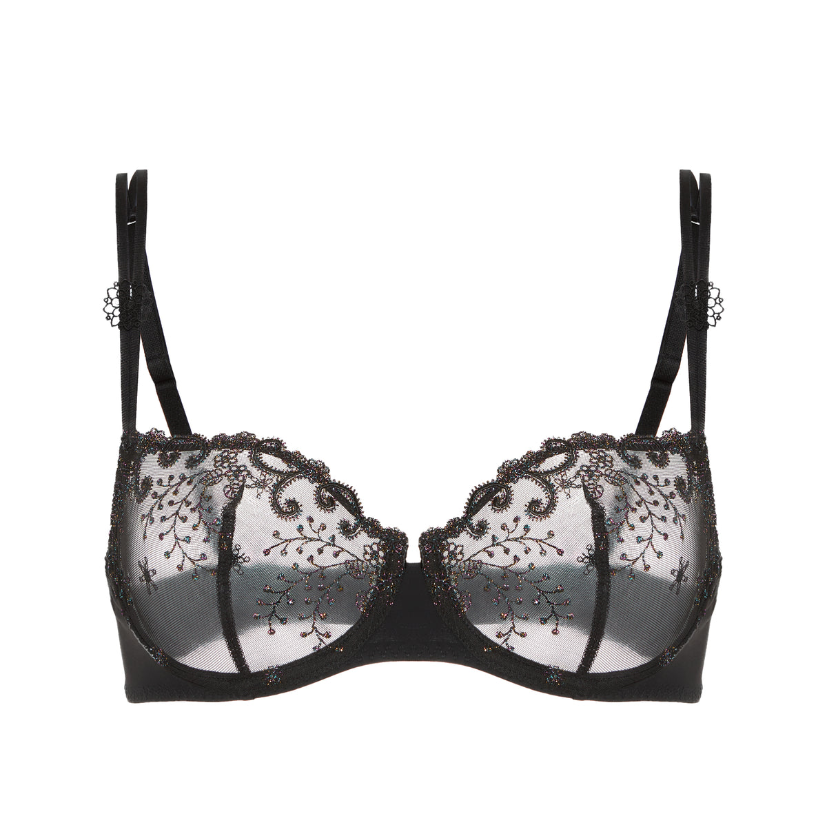 Delice Noir Gem Half Cup Bra