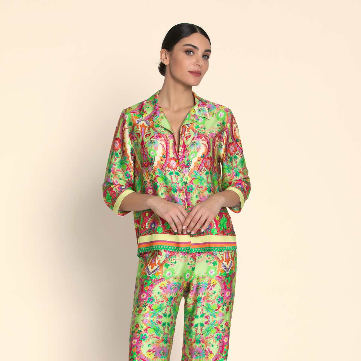 Libertine En Fleurs Nature Pyjama Shirt