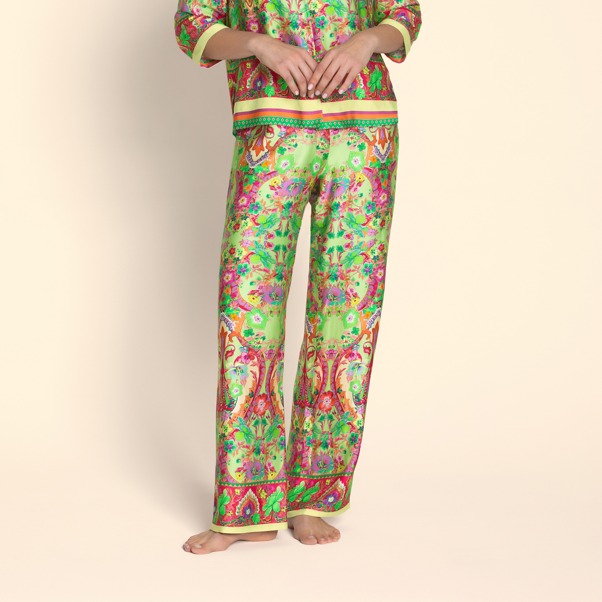 Libertine En Fleurs Nature Trousers