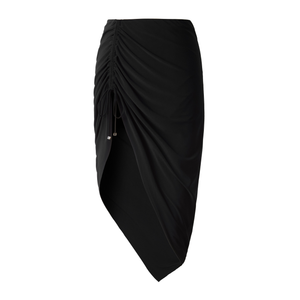 Black Ruched Skirt