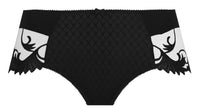 Thalia Black Jacquard High Brief