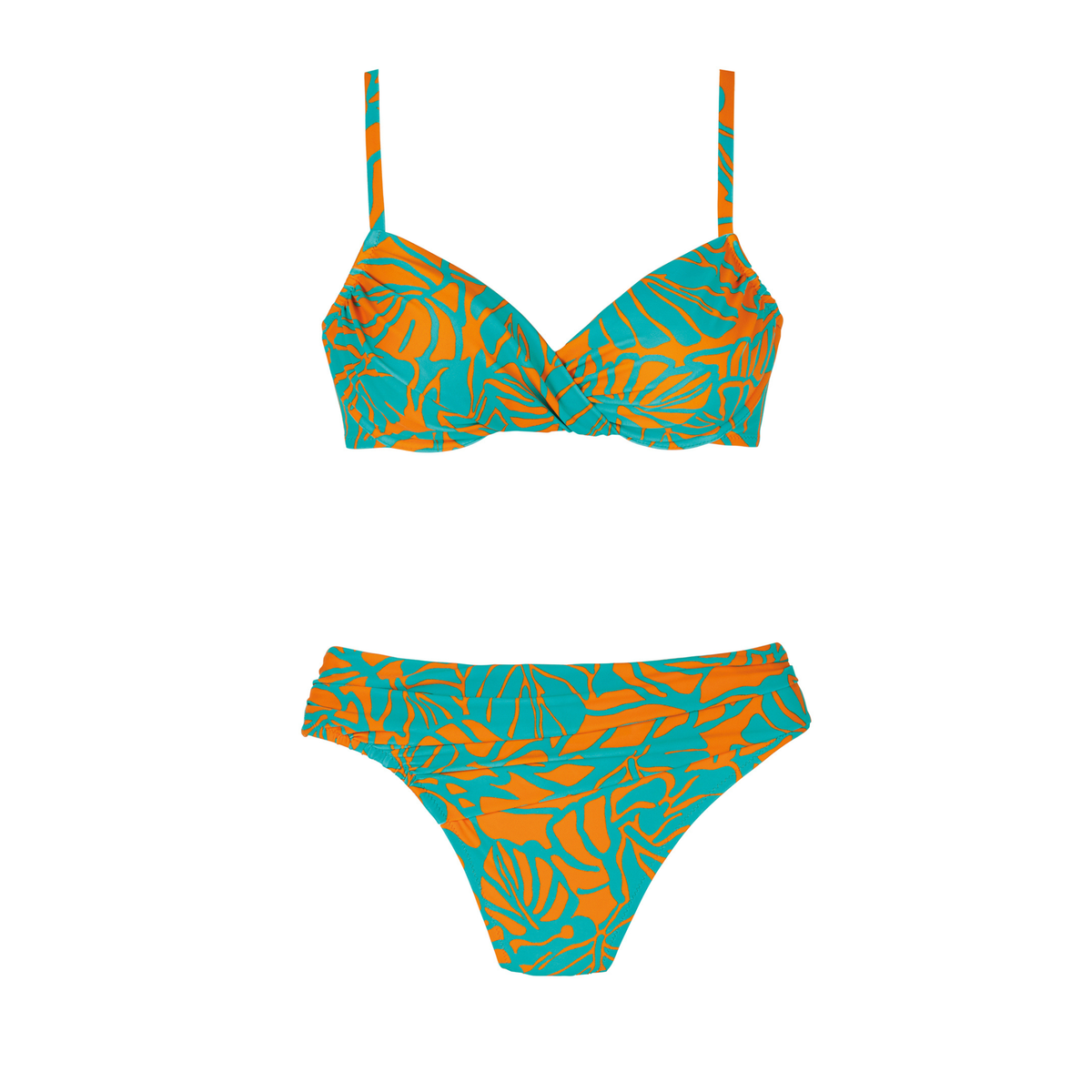 Palma Duna Green & Orange Underwired Bikini