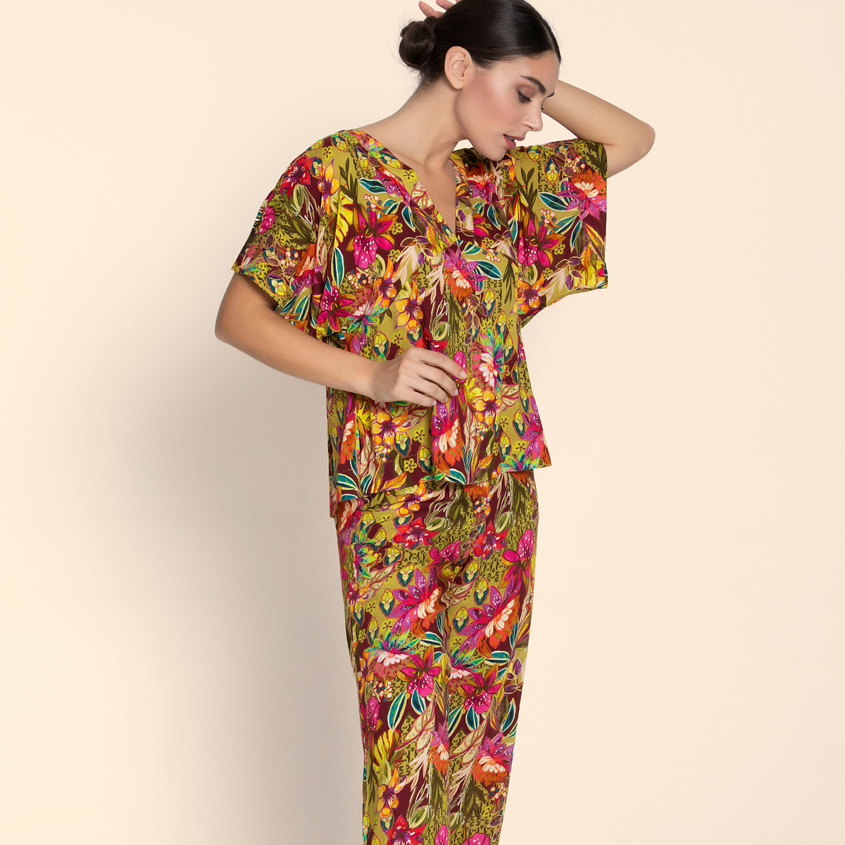 Danse Des Fleurs Pyjama Pants & Tunic Top