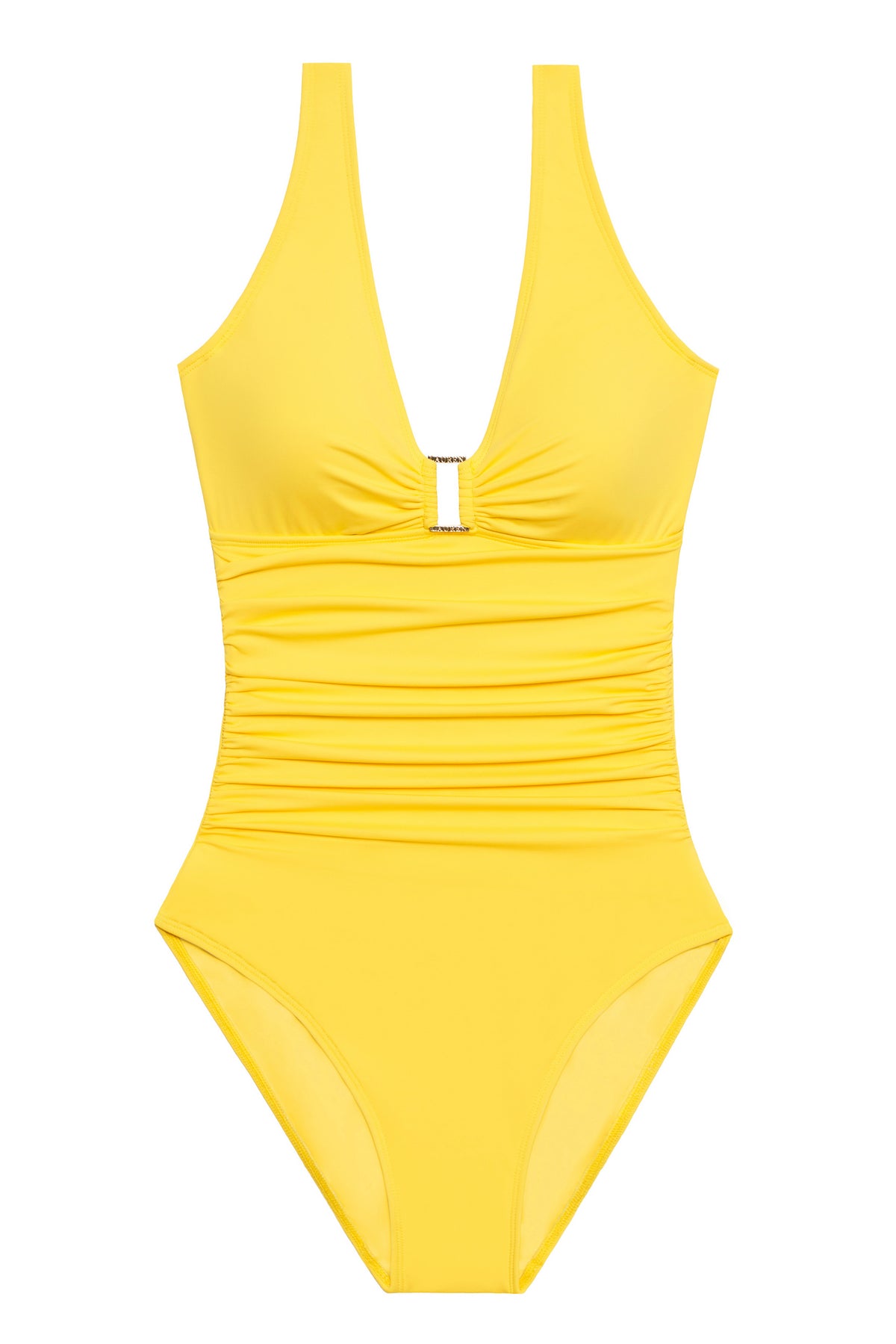Beach Club Ring Front Yellow Underwired Swimsuit