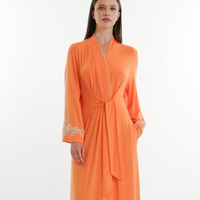 Orange and Cream Long Robe