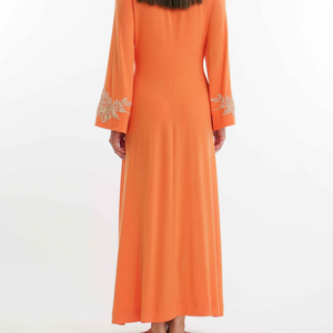 Orange and Cream Long Robe