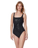 Pretty Woman Black Square Neck Swimsuit