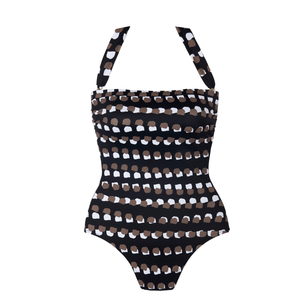 Bambu Aroa Black Bandeau Swimsuit
