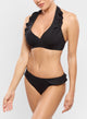 Glam Black Underwired Halterneck Bikini