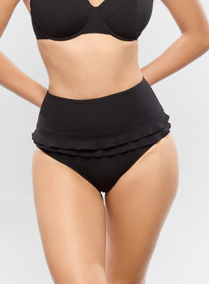 Glam Black Underwired Halterneck Full Brief Bikini