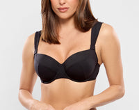 Jetset Black Underwired Bikini With High Brief