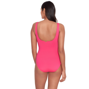 Beach Club Ring Front Fuchsia Underwired Swimsuit