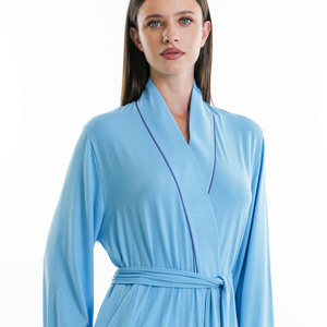Pale Blue and Navy Robe