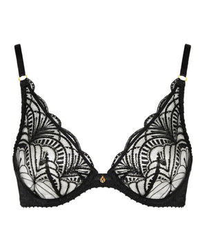 Vibes Underwired Black Triangle Bra