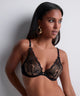 Vibes Underwired Black Triangle Bra