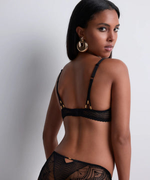 Vibes Underwired Black Triangle Bra