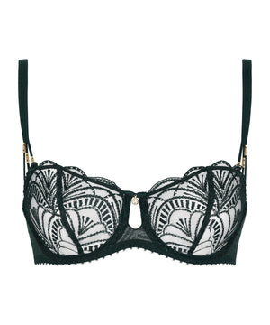 Vibes Mysterious Green Half Cup Bra
