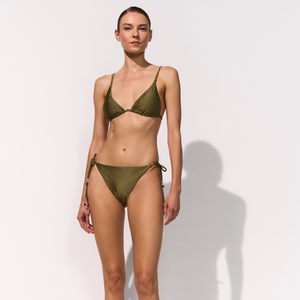 Elyon Satin Moss Triangle Bikini