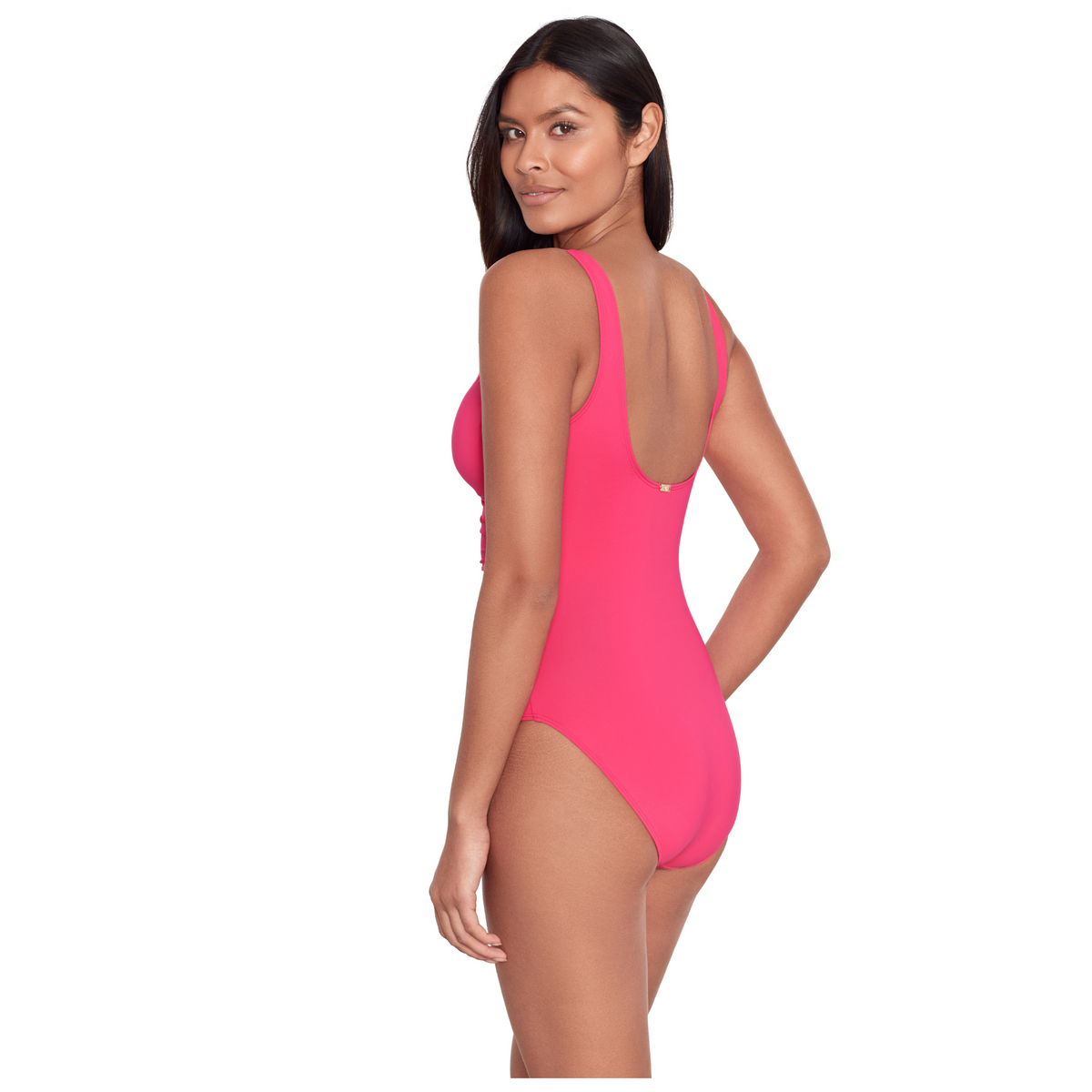 Beach Club Ring Front Fuchsia Underwired Swimsuit