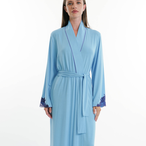 Pale Blue and Navy Robe
