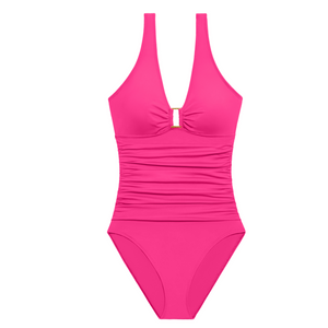 Beach Club Ring Front Fuchsia Underwired Swimsuit