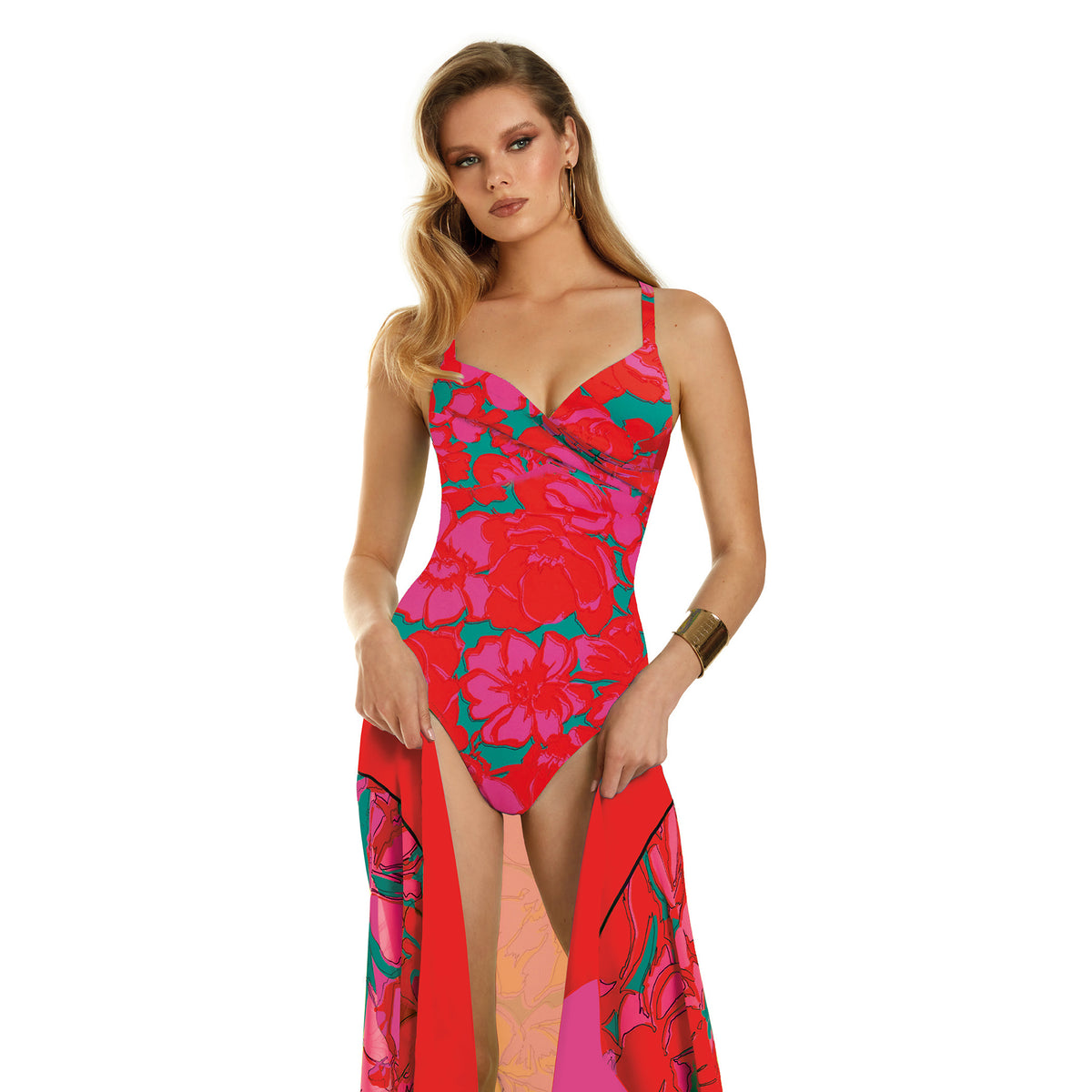 Floreale Alba Coral Underwired Swimsuit