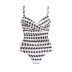 Bambu Kamoa White Underwired Swimsuit