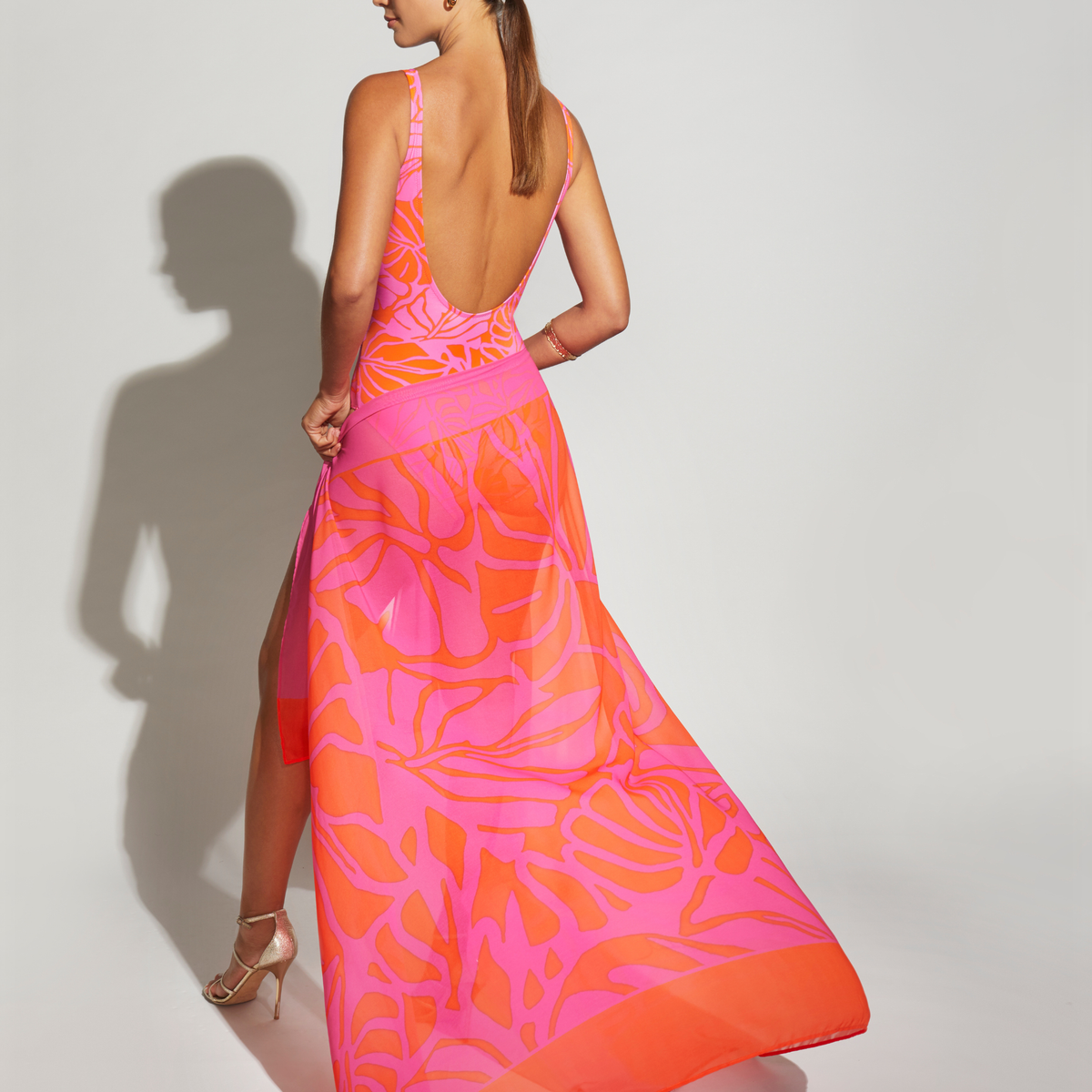 Palma Viana Pink & Orange Pareo