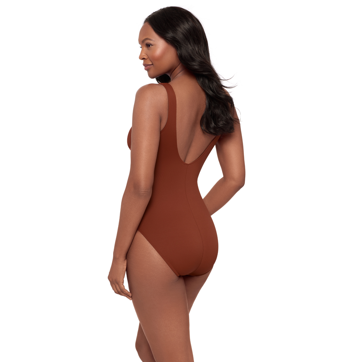 Razzle Dazzle Zipt Copper Swimsuit